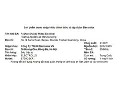 Bếp từ Electrolux ETD42SKR, 2100W