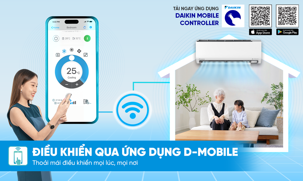Điều hoà Daikin Inverter 2 HP FTKF50ZVMV