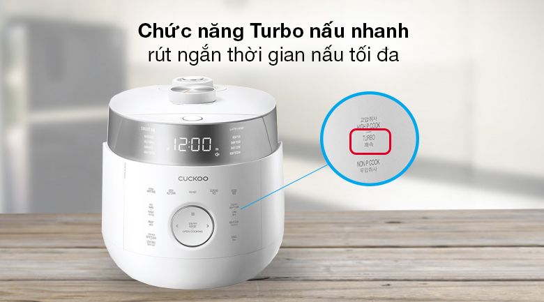 Nồi cơm áp suất cao tần Cuckoo 1.8 lít CRP-LHTR1009F/WHSIVNCV
