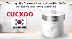 Nồi cơm áp suất cao tần Cuckoo 1.8 lít CRP-LHTR1009F/WHSIVNCV