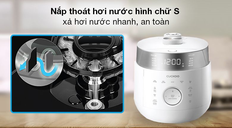 Nồi cơm áp suất cao tần Cuckoo 1.8 lít CRP-LHTR1009F/WHSIVNCV