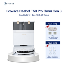 Robot hút bụi lau nhà Ecovacs Deebot T50 Pro Omni Gen 3 – Bản Quốc Tế