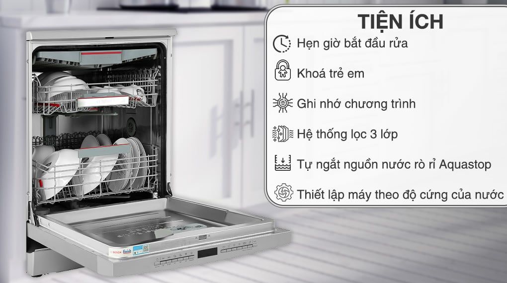 Máy rửa chén độc lập Bosch SMS6ZCI08E