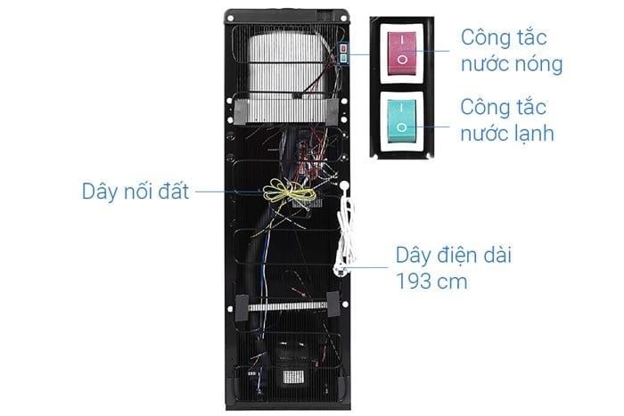 Cây nước nóng lạnh TOSHIBA RWF-W1917TV(K), bình úp, 3 vòi