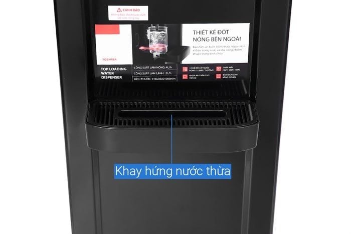 Cây nước nóng lạnh TOSHIBA RWF-W1917TV(K), bình úp, 3 vòi