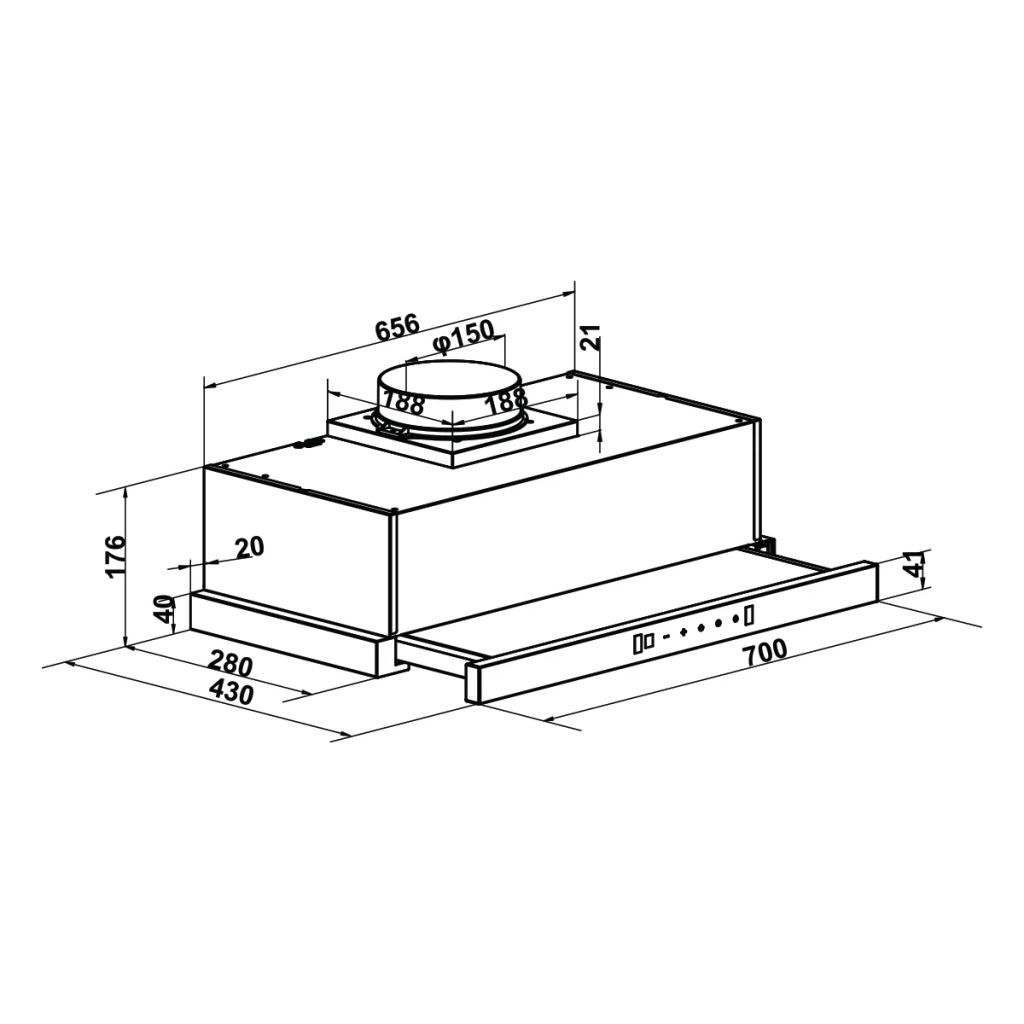 Bếp từ 2 vùng nấu Hafele HC-I73243B (536.61.858), CS 4600W - Malaysia