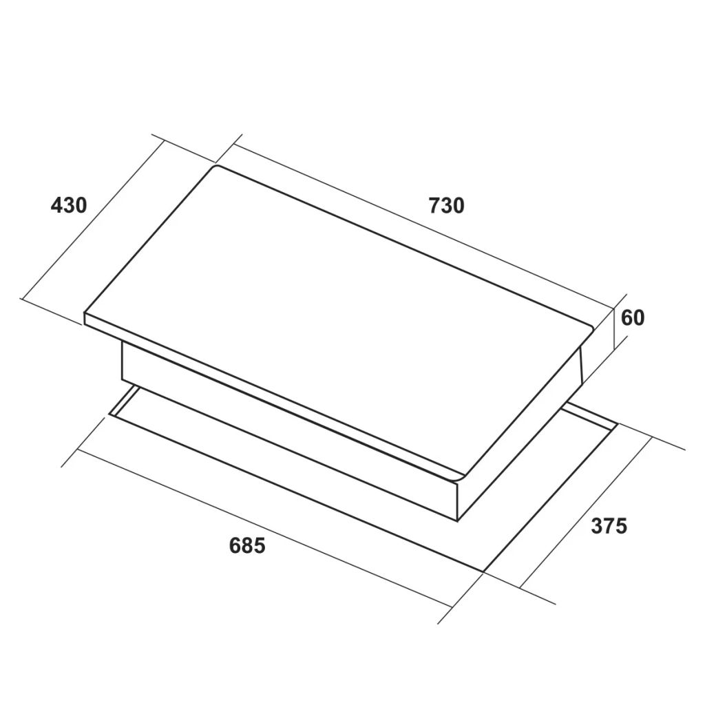 Bếp từ 2 vùng nấu Hafele HC-I73241B (536.61.859), CS 5200W - Spain