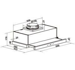 Máy hút mùi Hafele HC-H7031TB (538.86.096), CS 750 m3/h, 70cm