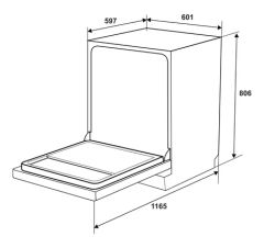 Máy rửa bát 15 bộ Hafele HDW-F6012G (535.29.672)