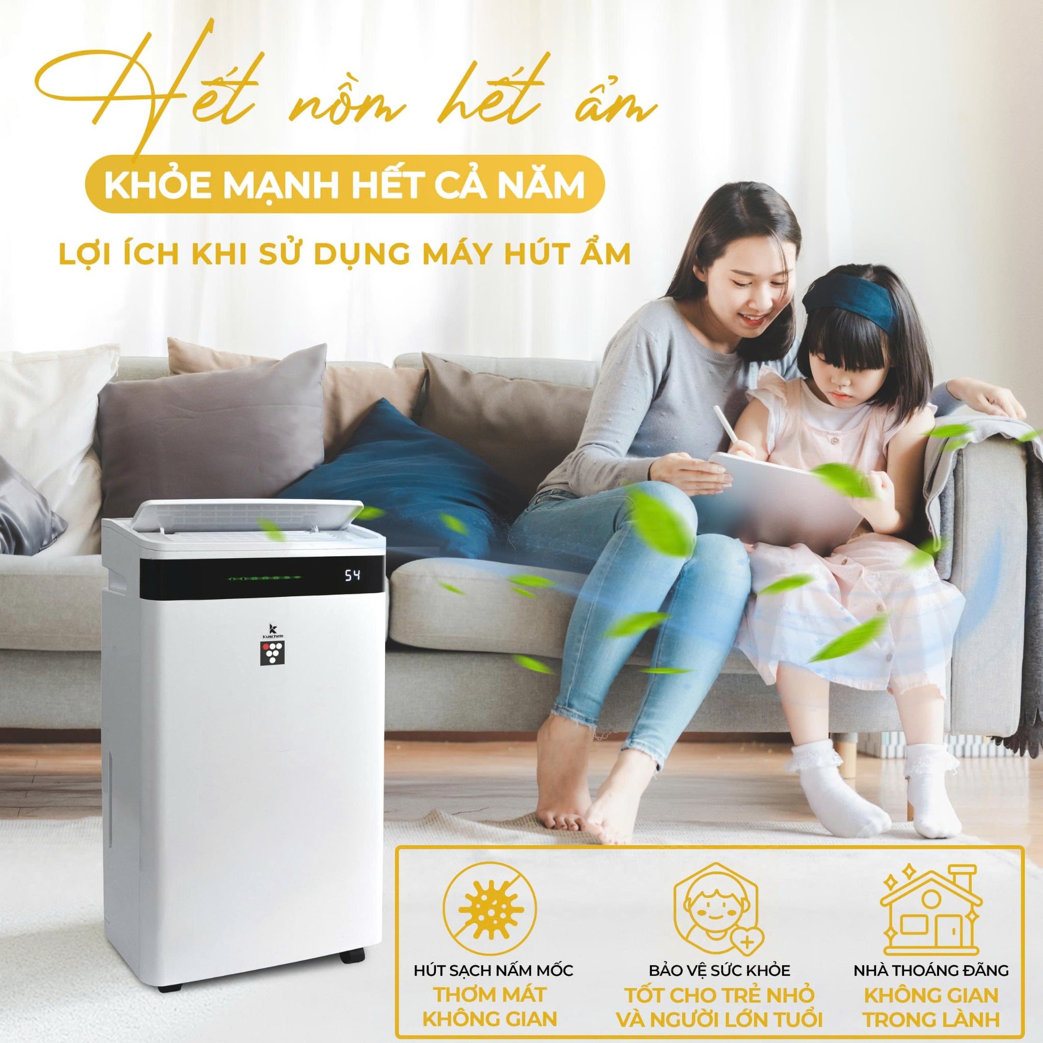 MÁY HÚT ẨM  KUSCHELN KHD - 27L
