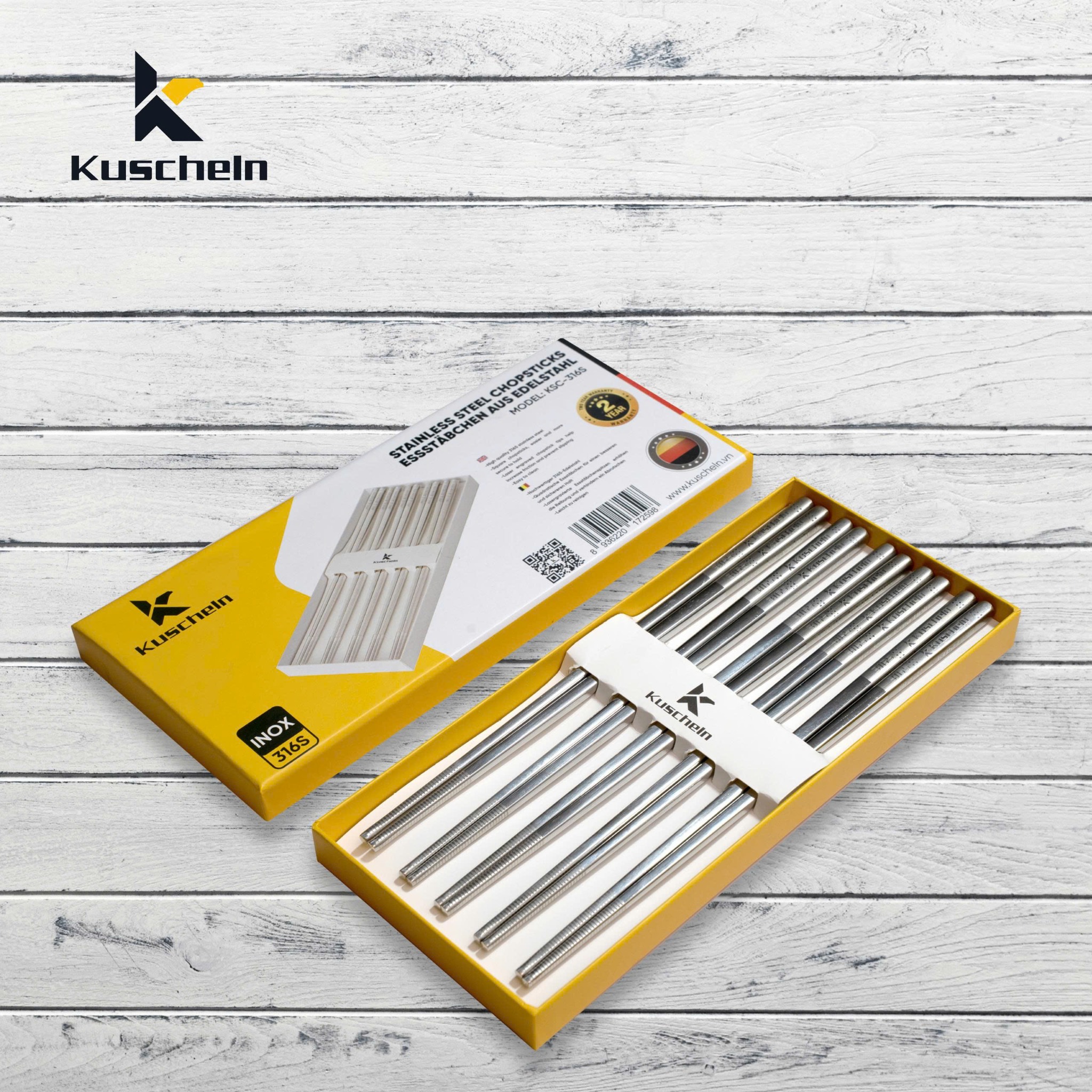 BỘ ĐŨA INOX 316S KUSCHELN