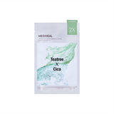  NK - Hộp 4 miếng mặt nạ dưỡng da, làm dịu da Mediheal Derma Synergy Wrapping Mask Teatree & Cica 25ml 