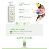  NK - Gel tắm thiên nhiên thuần chay Evoluderm Detox Shower Gel Coconut Water & Green Tea Extract Moisturizes & Refreshes 500ml 
