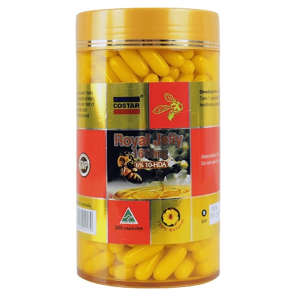  (Úc) Sữa Ong Chúa Royal Jelly 1610mg Costar 365 viên 