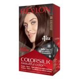  Thuốc nhuộm tóc Revlon ColorSilk Beautiful Color 33 Dark Soft Brown 