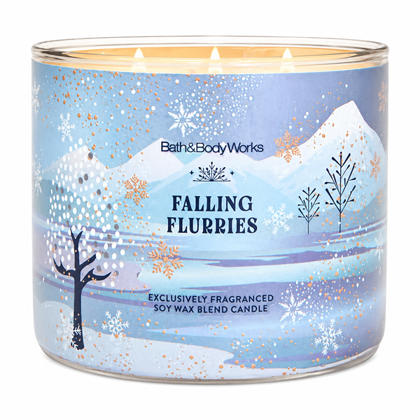  Nến thơm 3 bấc BBW Falling Flurries 14.5Oz 411g 