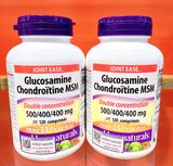  NK - Viên uống hỗ trợ xương khớp Webber Naturals Glucosamine Chondroitin MSM 120 viên 