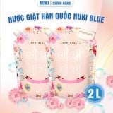  NK - Nước giặt Nuki Blue Premium hoa thiên thảo 2kg 
