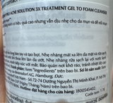  NK - Sữa rửa mặt Eucerin cho da mụn Pro Acne Solution 3X Treatment Gel To Foam Cleanser 400ml 