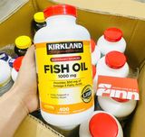 NK - Viên uống dầu cá Kirkland Signature Fish Oil Concentrate with Omega-3 Fatty Acids 400 viên 
