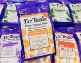  (SNL) Muối tắm ngâm bồn Dr Teal's Glow & Radiance Citrus Pure Epsom Bath Salt 1.36kg 