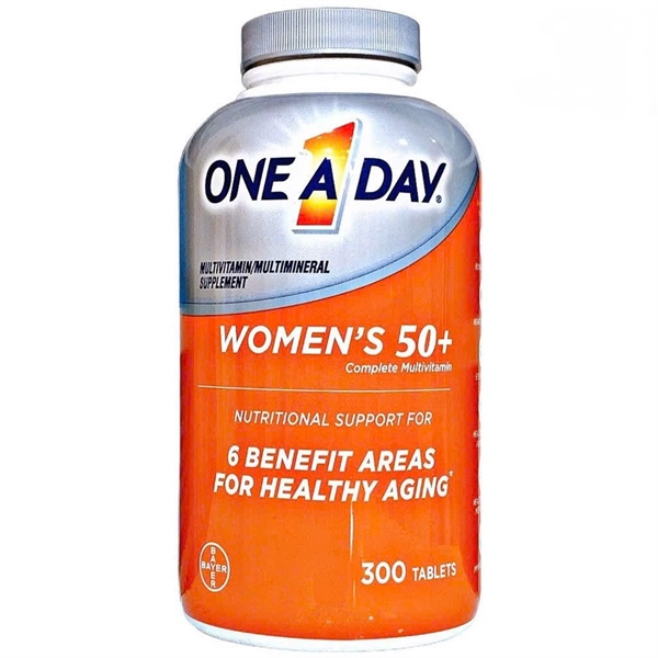  Viên uống vitamin tổng hợp cho phụ nữ One A Day Women's Multivitamin trên 50 tuổi 200 viên 