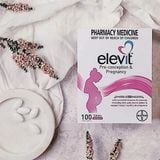  (Úc) Viên uống bổ sung vitamin cho mẹ bầu Elevit Pre-conception & Pregnancy Vitamins & Minerals 100 viên 