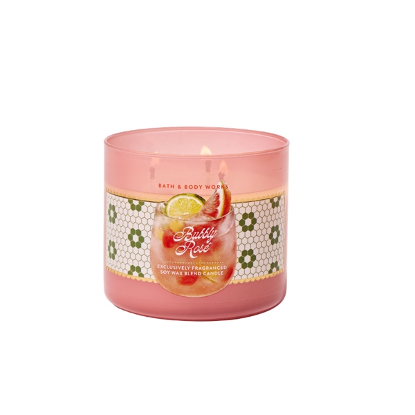  Nến thơm 3 bấc BBW Bubbly Rose 14.5Oz 411g 