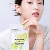  NK - Hộp 10 miếng mặt nạ dưỡng da, hỗ trợ làm sáng da Mediheal Derma Synergy Wrapping Mask Niacinamide X Glutathione 25ml 