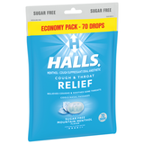  Kẹo ngậm ho Halls Cough & Throat Relief Mountain Menthol Flavor 70 viên 