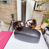  Mắt kính Salvatore Ferragamo Brown Oval Ladies Sunglasses SF727S 214 53 