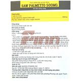  NK - Viên uống hỗ trợ tăng cường sức khỏe tuyến tiền liệt Mason Natural Saw Palmetto 500 mg 60 viên 