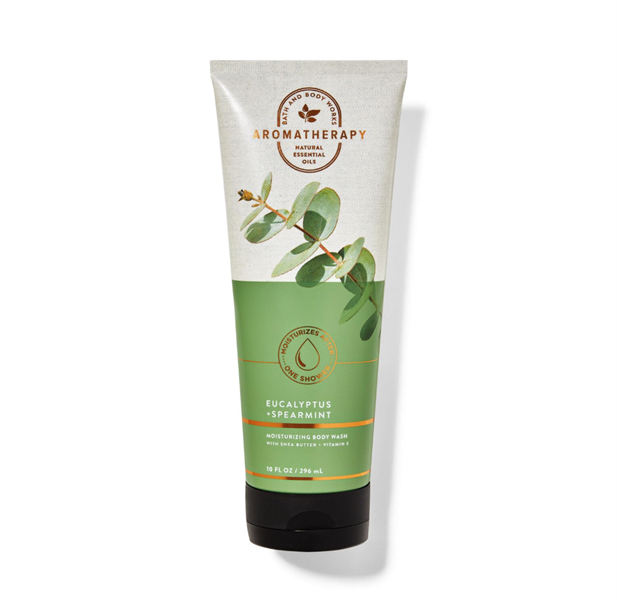  (S09/26) Kem tắm BBW Aromatherapy Eucalyptus + Spearmint Moisturizing Body Wash 10Oz 296ml 