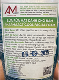  NK - Sữa rửa mặt cho nam Pharmaact Cool Facial Foam 4.59Oz 130g 