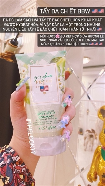  Tẩy tế bào chết BBW Body Scrub Gingham 8Oz 226g 