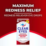  Nước Nhỏ Mắt Giảm Khô Đỏ Mắt Clear Eyes Maximum Redness Relief 0.5Oz 15ml (Chai) 