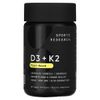  Viên uống bổ sung D3 + K2 thuần chay Sports Research Vegan Vitamin D3 + K2 5000 IU / 100 mcg 30 viên 