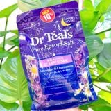  (SNL) Muối tắm ngâm bồn Dr Teal's Melatonin Sleep Pure Epsom Bath Salt 1.36kg 