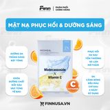  NK - Tách lẻ Hộp 4 miếng mặt nạ dưỡng da, làm sáng da Medihe Derma Synergy Wrapping Mask Madecassoside X Vitamin C 25ml 