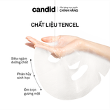  NK - Tách lẻ mặt nạ cấp ẩm, dưỡng sáng Candid Niacinamide Vitamin C Water Gel Mask 22.22g 