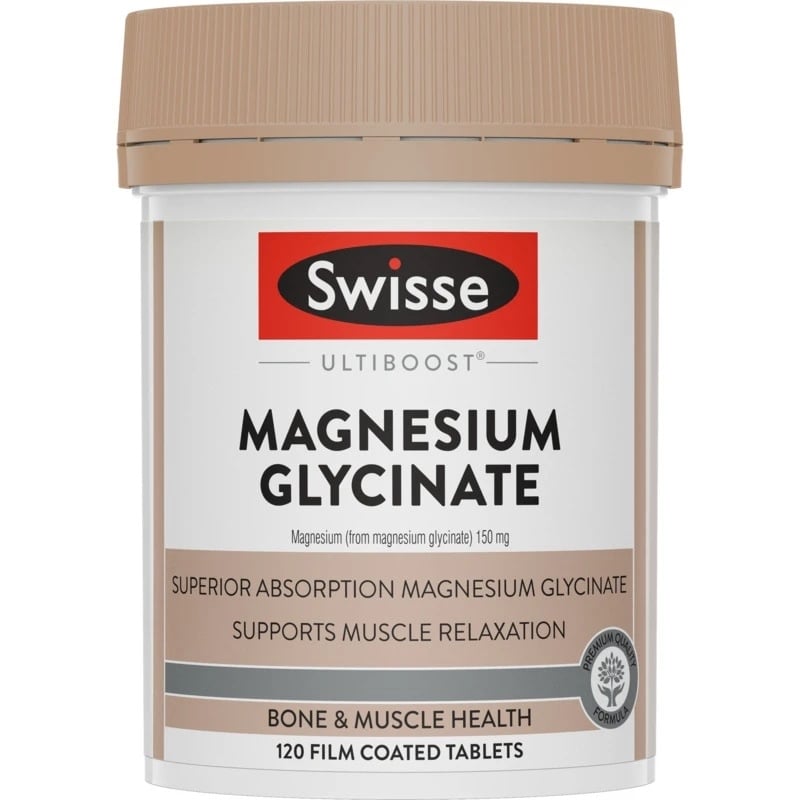  Viên uống bổ sung Swisse UltiBoost Magnesium Glycinate 120 viên 