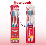  Set 2 Colgate 360 Optic White Whitening Toothbrush Soft 2ct 