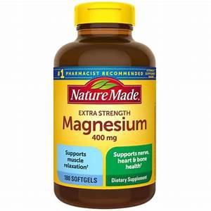  Viên uống bổ sung Magie Nature Made Magnesium Extra Strength 400mg 180 viên 