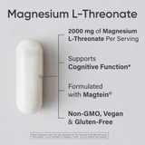  Viên Uống Sports Research Magnesium L-Threonate Advanced Formula 2000mg 90 viên 