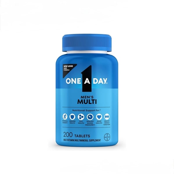  Viên uống bố sung vitamin tổng hợp cho nam 18+ One A Day Men’s Multivitamin 200 viên 