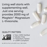  Viên Uống Sports Research Magnesium L-Threonate Advanced Formula 2000mg 90 viên 