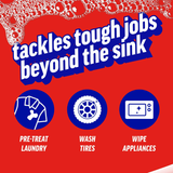  Nước rửa chén Ajax Ultra Hương Cam 828ml (28oz)- Đánh Bay Dầu Mỡ, Thơm Mát Dễ Chịu, Làm Sạch Vượt Trội 