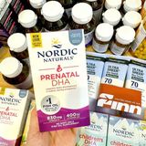  NK - Viên uống bổ sung cho mẹ bầu Nordic Natural Prenatal DHA 830mg Omega 3 400IU Vitamin D3 90 viên 