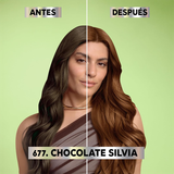  Thuốc nhuộm tóc Garnier Nutrisse 677 Chocolate Silvia Mascarilla Nutricolor Permanente 