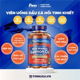 Viên uống dầu cá Pure Alaska Omega Wild Alaskan Salmon Oil Omega 3 1000mg 180 viên 